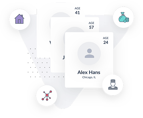 Visualization of several results retrieved using the People Search